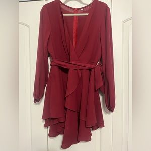 Burgundy Dress